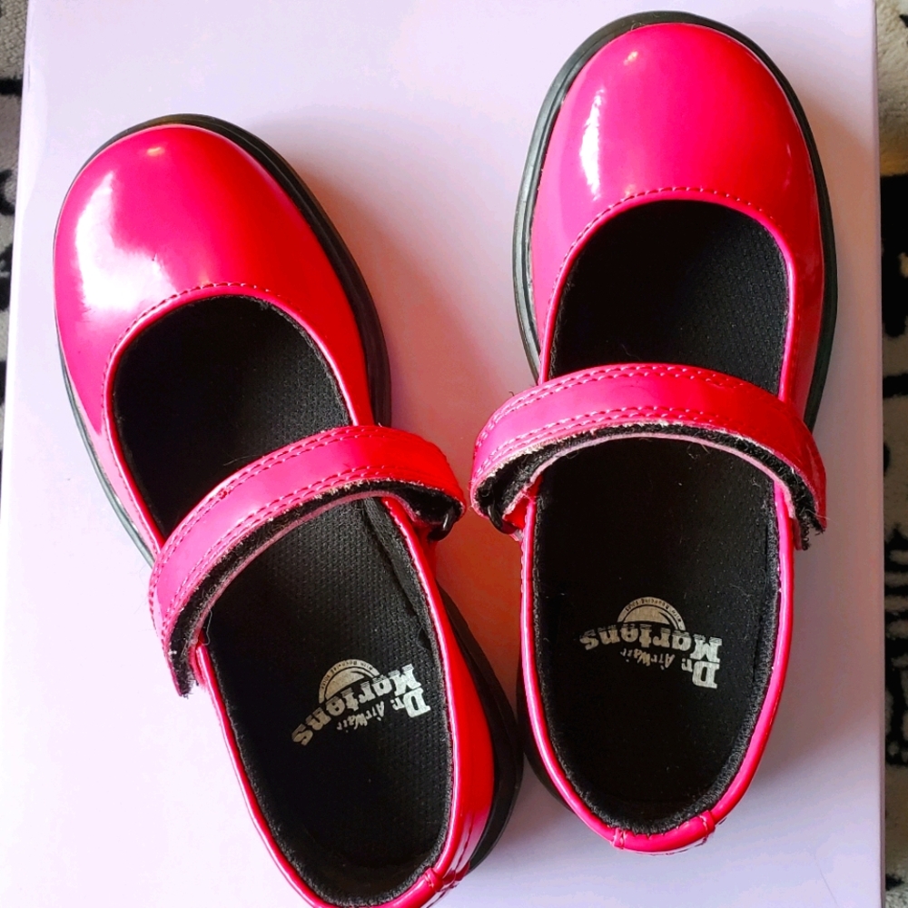 Fuchsia Girls Dr. Marten Maccy Mary Jane Shoes